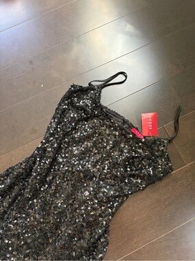 Guess Black Sequin Bodycon Dress